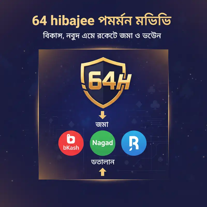 64 hibajee পেমেন্ট পদ্ধতি বিকাশ নগদ রকেট
